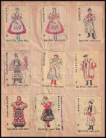 603 darabos gyufacímke gyűjtemény füzetben 1950-es évek