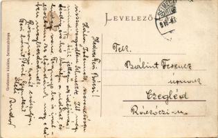 1915 Selmecbánya, Banská Stiavnica; Fő utca, Grohmann Gyula üzlete és kiadása / main street, shops (...