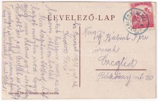 1918 Ceglédbercel, vasútállomás, 221. sz. őrház. Gyeness István kiadása