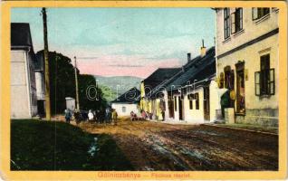 Gölnicbánya, Göllnitz, Gelnica; Fő utca, üzlet. B. Friedmann kiadása / main street, shop (r)