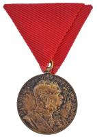 1898. Jubileumi Emlékérem a Fegyveres Erő Számára / Signum memoriae (AVSTR) bronz kitüntetés eredeti mellszalagon T:XF Hungary 1898. Commemorative Jubilee Medal for the Armed Forces bronze decoration with original ribbon C:XF NMK 249.