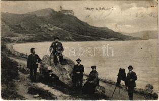 1905 Tihany, látkép a Balatonról, fényképész. Balázsovich Gyula fényképész kiadása (fl)