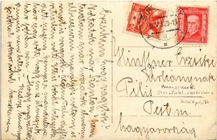 1929 Aranyosmarót, Zlaté Moravce; utca, autó / street, automobile. photo (EK)