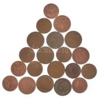 1936-1939. 1f bronz (10x) + 1926-1940. 2f bronz (10x) T:XF-F