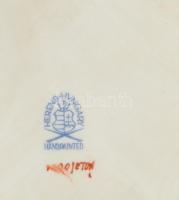 Herendi Eton mintás porcelán hamutál. Kézzel festett, jelzett, kopással. d:15 cm