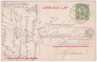 1910 Kiskunfélegyháza, Ring testvérek nyári mulatója, kert. Vesszősi József kiadása