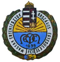 ~1920-1930. Magyar Ebtenyésztők Országos Egyesülete zománcozott, aranyozott bronz gomblyukjelvény (24x23mm) T:XF