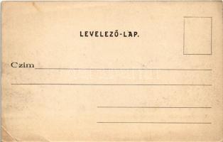 Siófok, Gyermek mulatság a Hullám és a Sió szálló előtt. Ellinger Ede fényképész kiadása (EK)