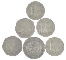 Mauritius 1990-2004. 1R Cu-Ni (3xklf) + 1992. 5R Cu-Ni + 1997-2000. 10R Cu-Ni (2xklf) T:AU,XF Mauritius 1990-2004. 1 Rupee Cu-Ni (3xdiff) + 1992. 5 Rupees Cu-Ni + 1997-2000. 10 Rupees Cu-Ni (2xdiff) C:AU,XF