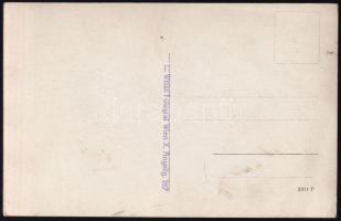 cca 1914-1918 Bécs, katonák csoportképe, I. világháborús fotólap, L. Weiss Fotograf Wien, 14x9 cm