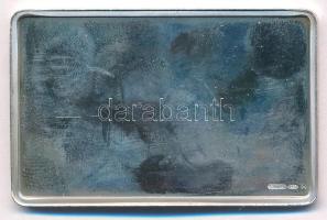 DN "Bécs" jelzett Ag plakett tanúsítvánnyal (25g/0.925/50x32mm) T:PP fo