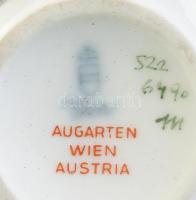 Augarten vázácska. Kézzel festett, jelzett, hibátlan 9 cm