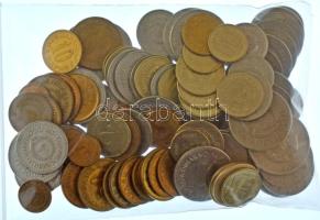 124db-os vegyes jugoszláv érmetétel T:vegyes 124pcs of mixed yugoslavian coin lot C:mixed