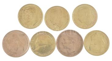 Luxemburg 1986-1990. 5Fr (5xklf) + 1981-1990. 20Fr (2xklf) T:AU-VF
Luxembourg 1986-1990. 5 Francs (...