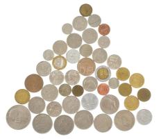 ~300g vegyes külföldi fémpénz, közte német, amerikai, belga pénzek T:vegyes ~300g of mixed coins, with German, American, Belgian coins C:mixed