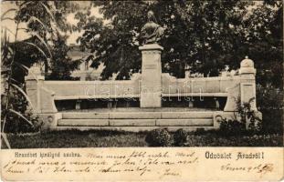 1906 Arad, Erzsébet királyné (Sissi) szobra / monument, statue of Empress Elisabeth of Austria (Sisi) (EK)