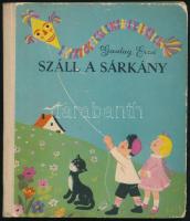 Gazdag Erzsi: Száll a sárkány. Lukáts Kató rajzaival. Bp., 1959, Móra. Kiadói illusztrált félvászon-kötés.