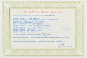 Andy Warhol (1928-1987): Mickey Mouse. Ofszet litográfia, papír, jelzett a nyomaton. Kézzel sorszámo...