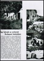 1933 Radó György fotómontázsa, amelyet a korszerű magyar építészet népszerűsítésére készített és bem...