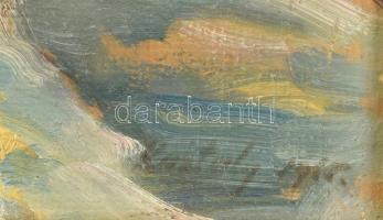 Kastaly István (1892-1991): Virágcsendélet. Olaj, farost, jelezve jobbra lent, dekoratív fakeretben,...