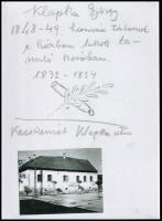 cca 1932 Kecskemét, Klapka utca, Kerny István (1879-1963) budapesti fotóművész hagyatékából 2 db modern nagyítás, 21x15 cm és 10x15 cm