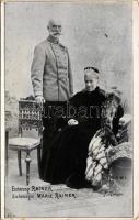 Erzherzog Rainer, Erzherzogin Marie Rainer / Habsburg-Lotaringiai Rainer Ferdinánd főherceg és Habsburg-Tescheni Mária Karolina Lujza főhercegnő / Archduke Rainer Ferdinand of Austria and Archduchess Maria Karoline of Austria. B.K.W.I. F. Knozer (kis szakadás / small tear)