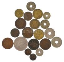 Franciaország ~1890-1950. 20db vegyes fémpénz T:vegyes France ~1890-1950. 20pcs of mixed coins C:mixed