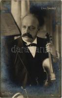 Émile Sauret, French violinist and composer. Photo by Wilh. Fechner, Berlin (EK)