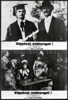 cca 1972 ,,Vigyázat, vadnyugat!" című olasz - francia film jelenetei és szereplői, 17 db vintag...