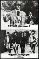 cca 1972 ,,Vigyázat, vadnyugat!" című olasz - francia film jelenetei és szereplői, 17 db vintag...