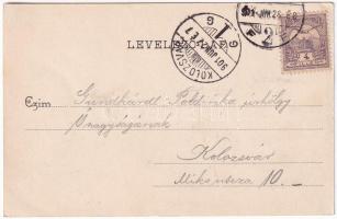 1901 Temesvár, Timisoara; Gyárvárosi Béga részlet. Polatsek-féle kiadása / Fabric, riverside (EK)