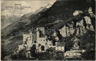 1909 Merano, Meran (Südtirol); Schlösser Tirol, Brunnenburg u. Durrenstein / castles (EK)