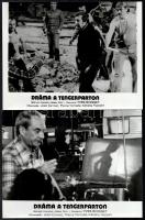 cca 1975 ,,Dráma a tengerparton" című francia - olasz film jelenetei és szereplői, 8 db vintage...