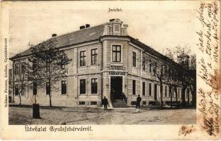 1904 Gyulafehérvár, Karlsburg, Alba Iulia; Jerichó Vöröskereszt gyógyszertár. Schäser Ferenc kiadása / pharmacy (fl)