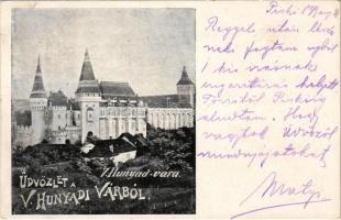 1899 (Vorläufer) Vajdahunyad, Hunedoara; Hunyad vára / castle (EK)