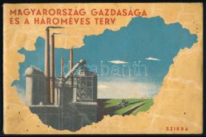 1948 Magyarország gazdaság és a hároméves terv. Szerk.: Markos György. Berei Andor előszavával. Bp.,(1948.),Szikra, foltos borítóval, 48 p.