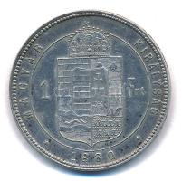 1880KB 1Ft Ag "Ferenc József / Középcímer" T:XF patina, ph.
Hungary 1880KB 1 Forint Ag &q...