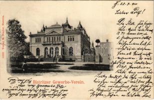 1900 Beszterce, Bistritz, Bistrita; Gewerbevereinshaus / Iparosegylet háza. M. Binder kiadása / House of Craftsmen Association