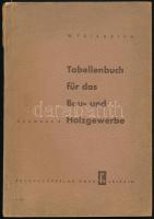 Friedrich, Wilhelm: Tabellenbuch für das Bau- und Holzgewerbe. Ausgabe B. Leipzig, 1951, Fachbuchverlag, (4)+220 p. Német nyelven. Kiadói papírkötés, kissé sérült gerinccel.