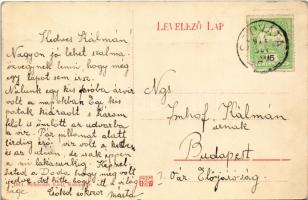 1914 Szováta-fürdő, Baile Sovata; Kecskekő Gergyó felől 1483 m. a havasokban. Schuszter Emil kiadása...