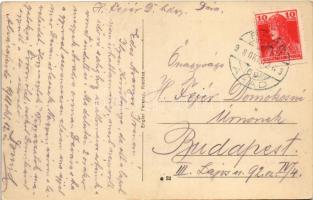 1918 Körösbánya, Kőrösbánya, Altenburg, Baia de Cris; Fő utca, Engler Ferenc üzlete és saját kiadása...