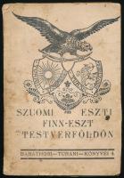 Baráthosi-Balogh Benedek: Szuomi - Eszti. (Finn-észt testvérföldön). Baráthosi Turáni Könyvei 4. Bp., 1931, szerzői kiadás, 160 p. Kiadói papírkötés, sérült, foltos borítóval, helyenként foltos lapokkal.