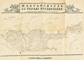 1939 Magyarország új északi határvidéke I. nyugati rész., a hátoldalán: II. keleti rész. Bp., Pesti ...
