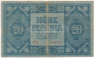 1919. július 15. 20K "1014 343725" T:VG szakadás
Adamo K20