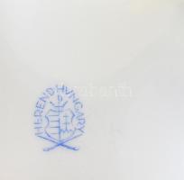 Herendi zöld virág mintás ékszeres dobozka. Kézzel festett, jelzett, hibátlan m:9 cm