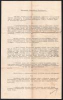 1934 Táborozási szabályzat a Budapesti Fasori Református Egyház cserkészcsapata és a Csaba Királyfi Apródraj nyári táborozásához Endrédi János táborparancsnoktól