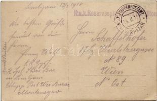 1918 Ansicht Skutari / Osztrák-magyar katonák Shkodra városában (Albánia) / WWI Austro-Hungarian K.u...