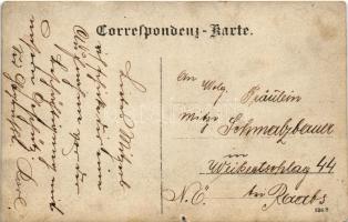 1908 Arsenal / Austro-Hungarian K.u.K. military, group of soldiers, artillery. photo (szakadás / tea...