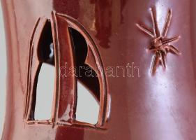 Kerámia párologtató, kézzel festett, hibátan 23 cm