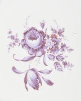 Bohemia porcelán étkészlet, matricás, jelzett, kis kopásnyomokkal